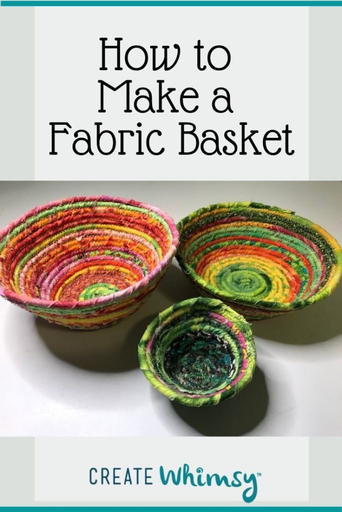 How to make a fabric basket Pinterest 1