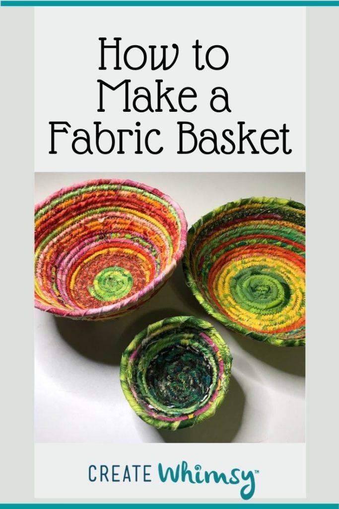 How to make a fabric basket Pinterest 2