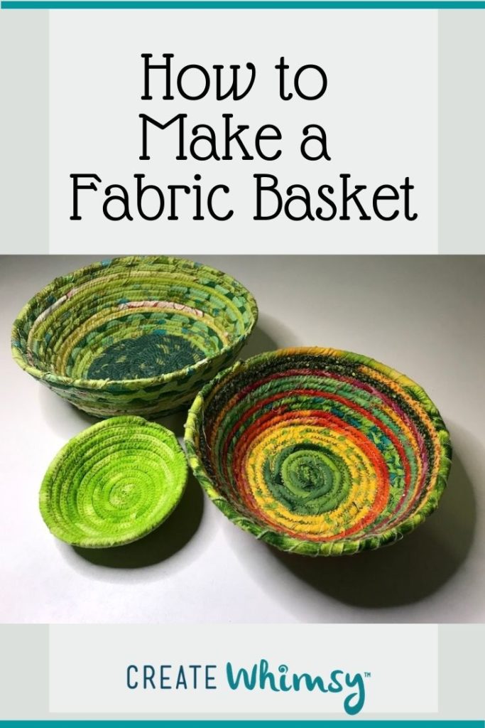 How to make a fabric basket Pinterest 4