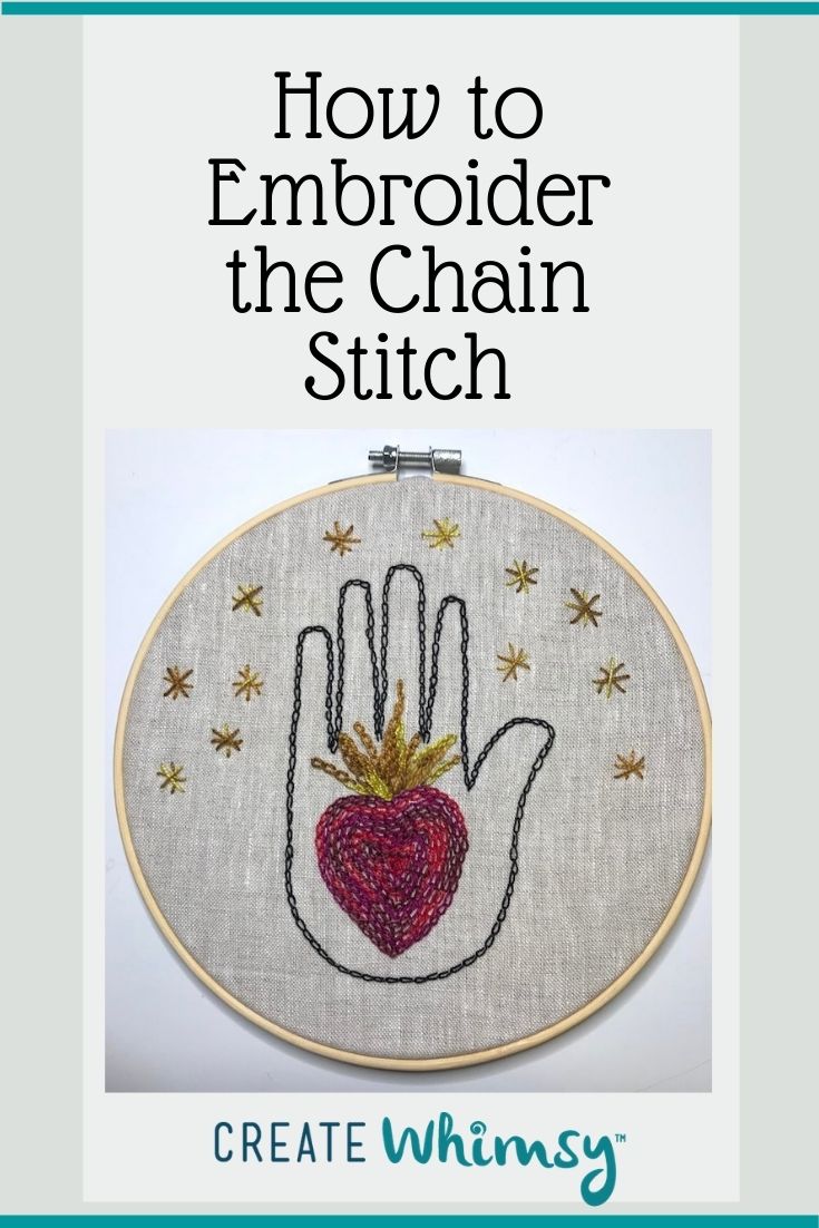 Chain chain chain stitch  create whimsy  hand embroidery Chain chain chain stitch  create whimsy  hand embroidery