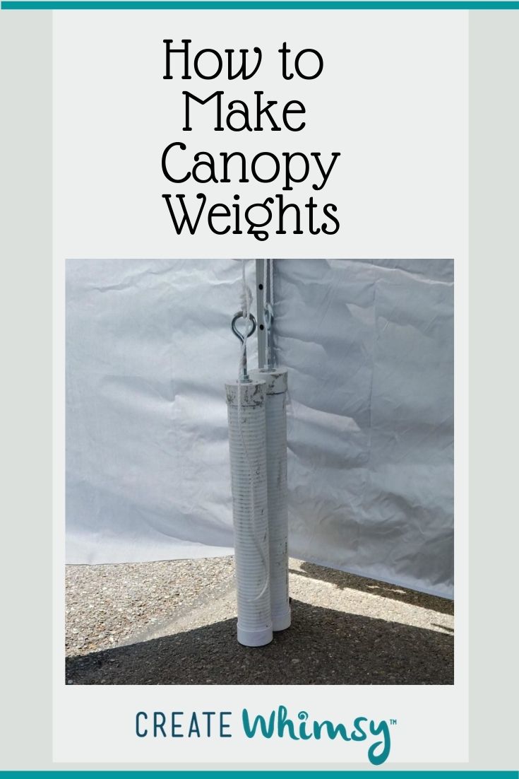 How to Make DIY Canopy Weights for Pop Up Tent Create Whimsy