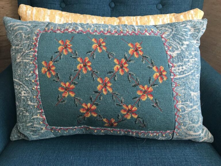 Finishing a Needlepoint Pillow Create Whimsy