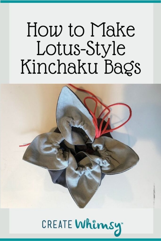 Lotus-style Kinchaku bag PI 8