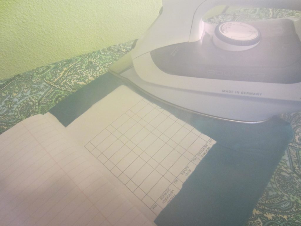 Bonding the fabric to the inside covers
