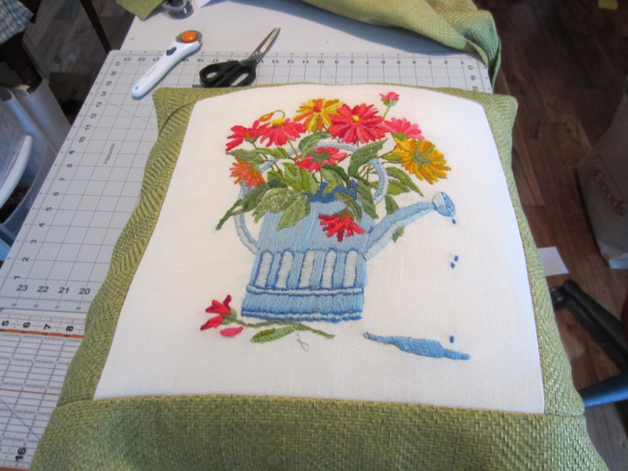 Finished pillow
