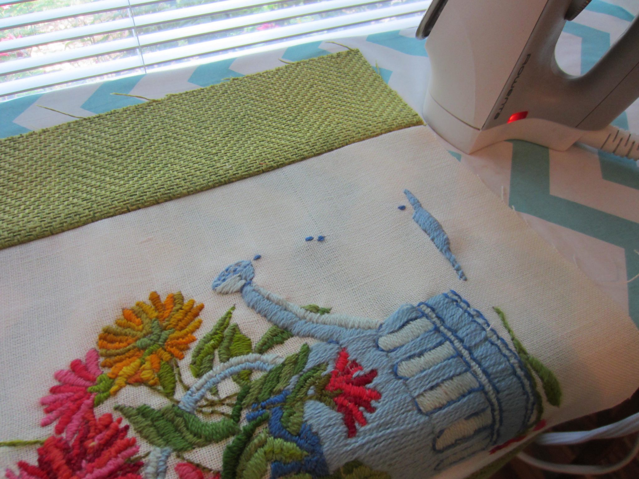 Pressing the seams