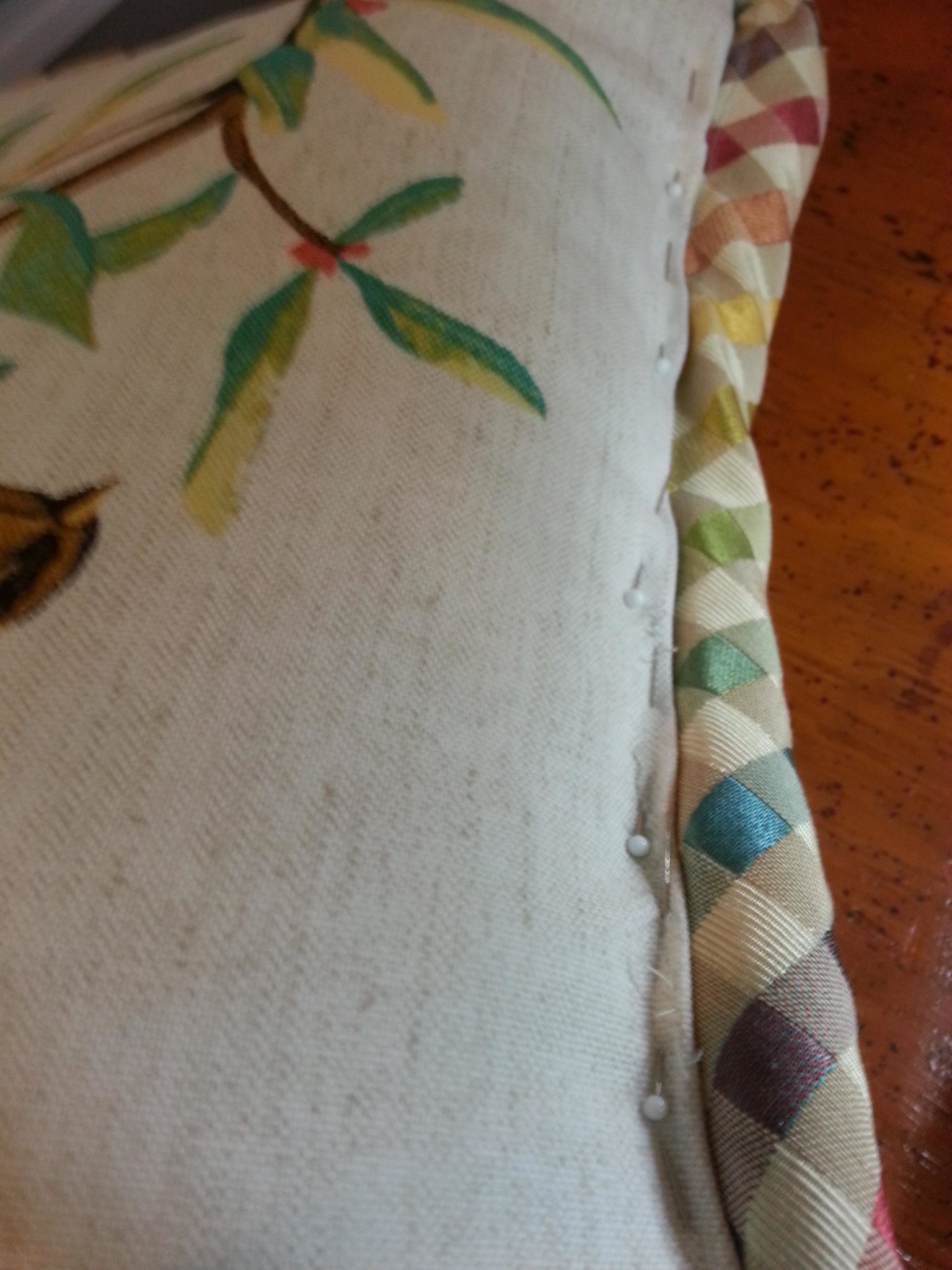 Slip stitch the opening shut when filled
