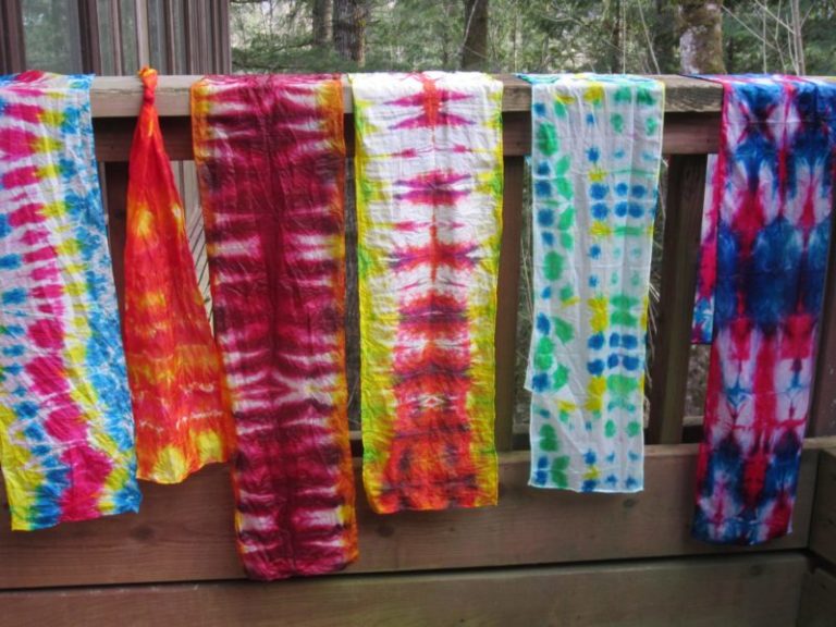 How to Dye Silk Scarves Microwave Fabric Dying