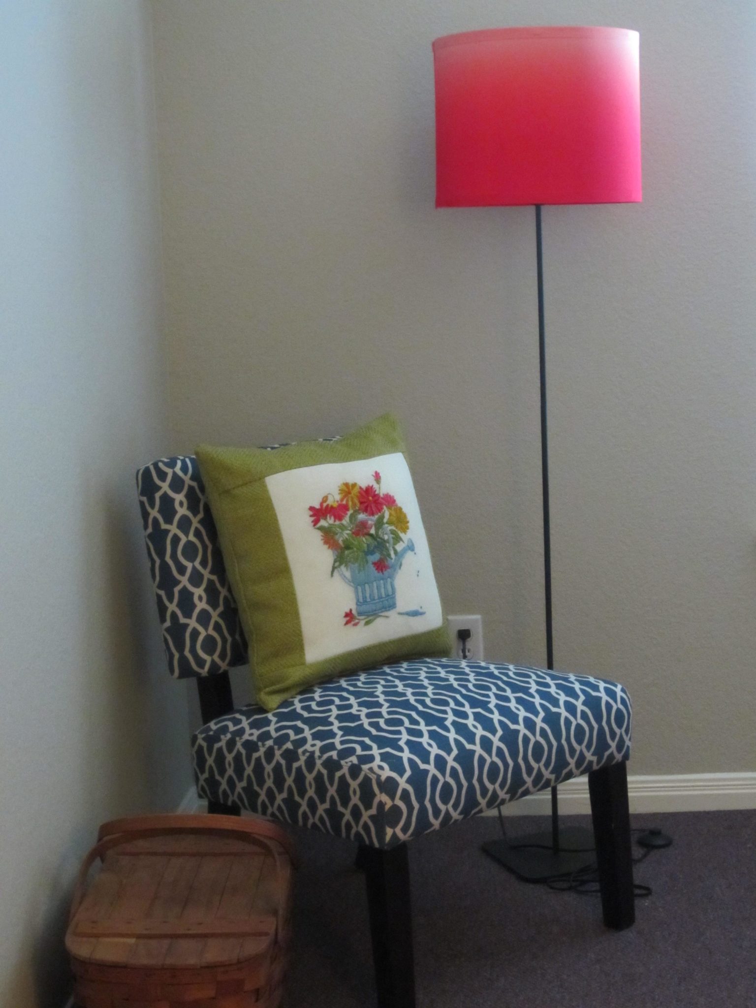 Pillow on the chair - looks great!