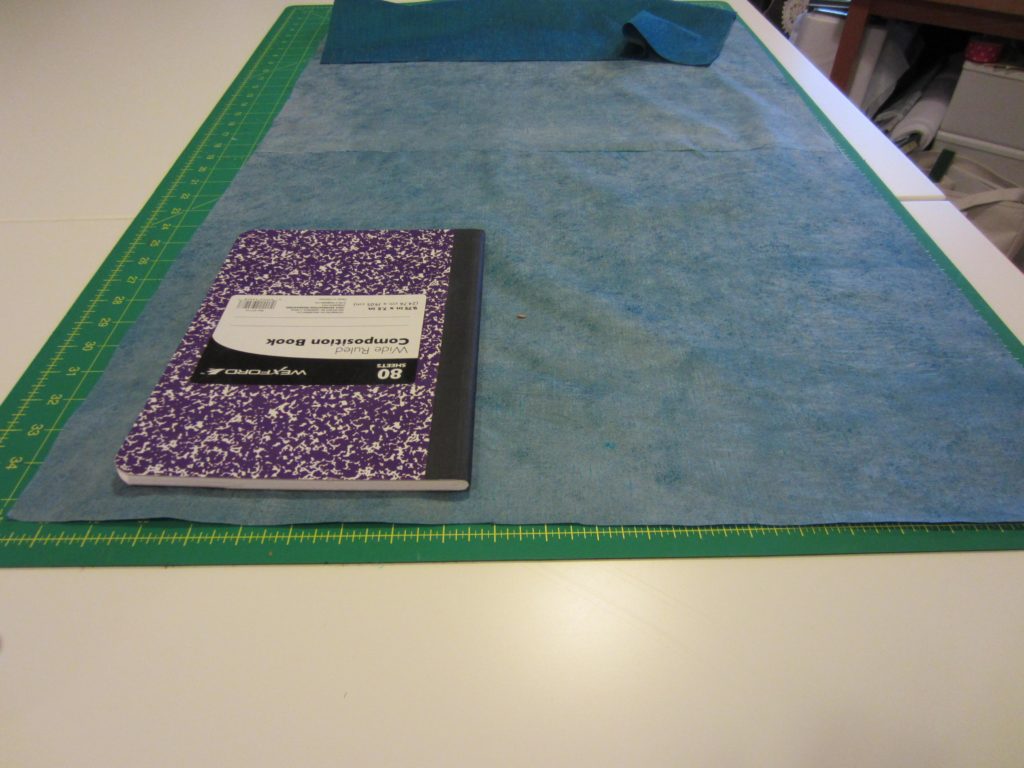Cutting the fabric for the journal