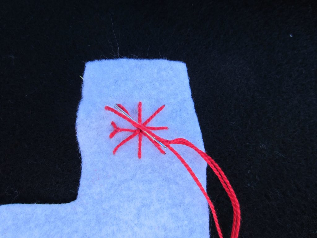 Adding the ends to each of the snowflakes