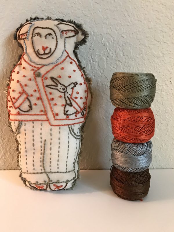 Finished Pearl Embroidery Softy by Kathy Schmitz