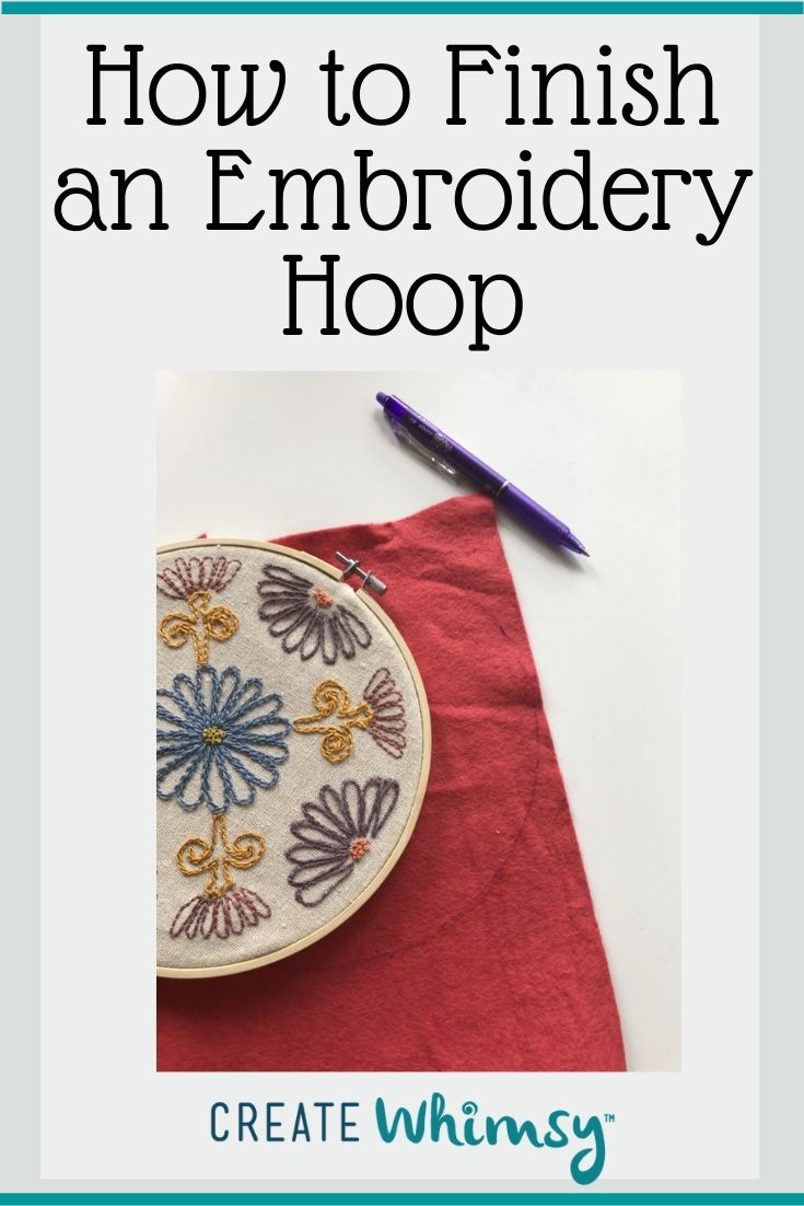 Framing Embroidery in a Hoop Easy Finish Tutorial Create Whimsy