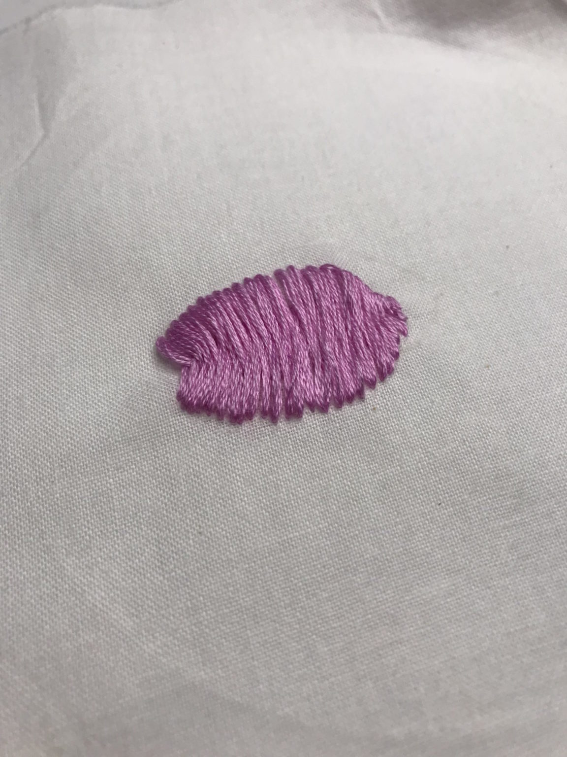 Embroidery flat stitch  create whimsy