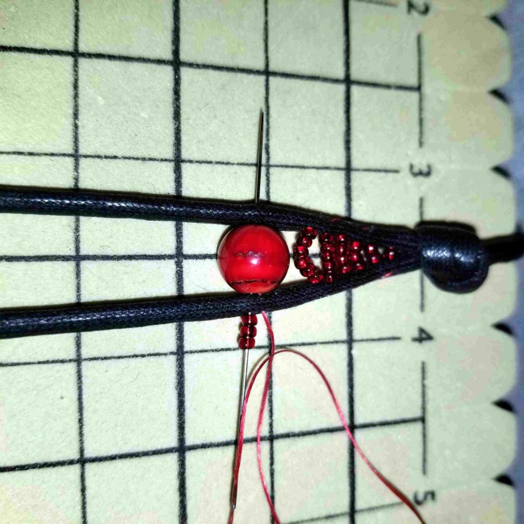 Sewn Gemstone Bracelets add 3 seed beads