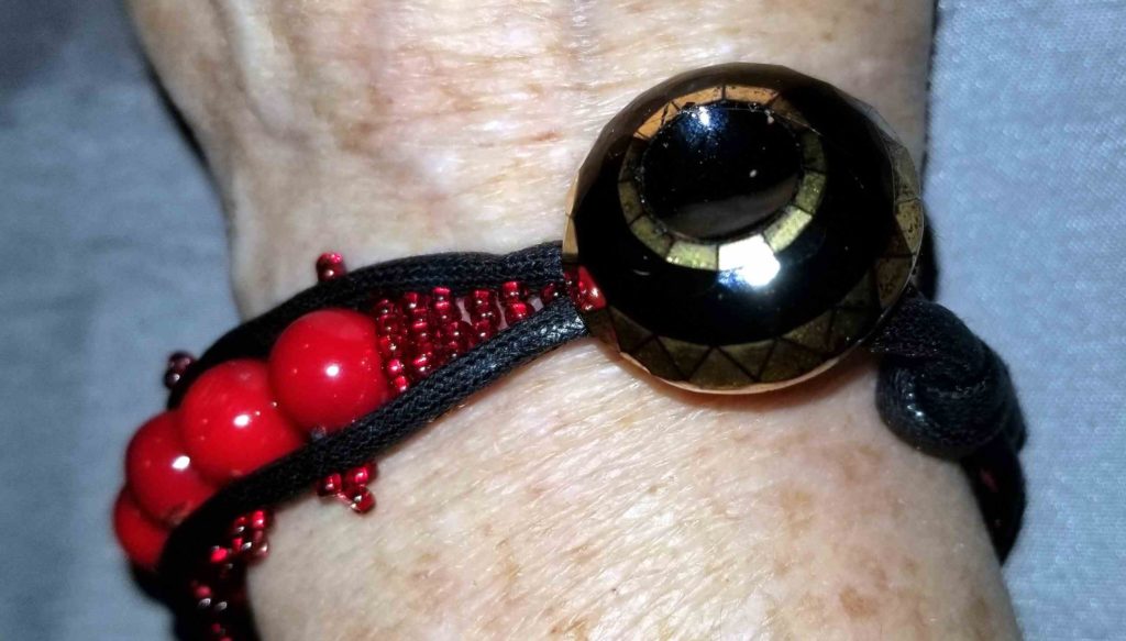 Sewn Gemstone Bracelets tada finished