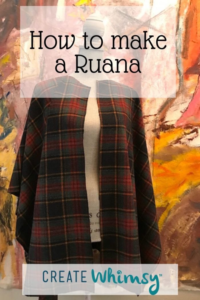 How to Make A Ruana Wrap - No Pattern Needed