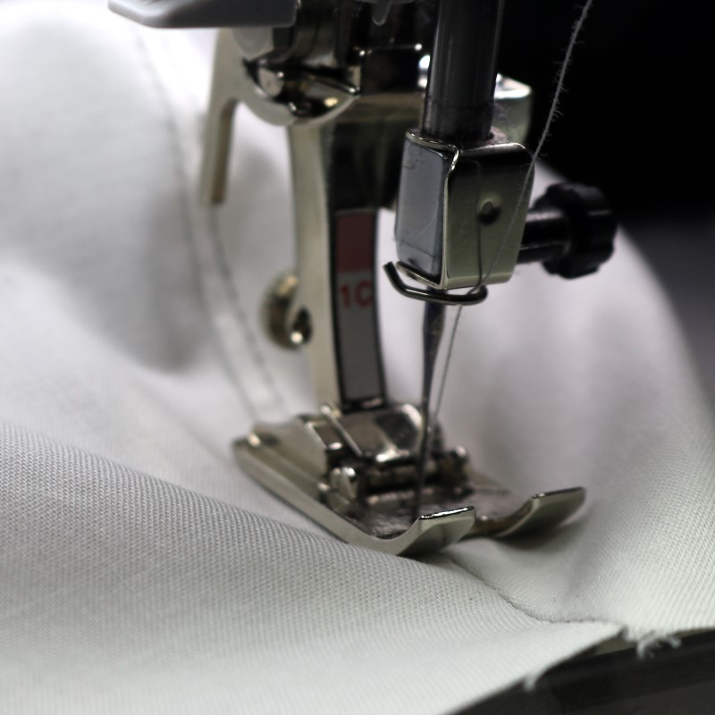 Topstitch center seams