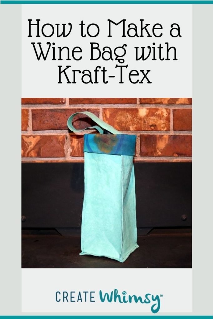 How to make a wine bag with kraft-tex 1