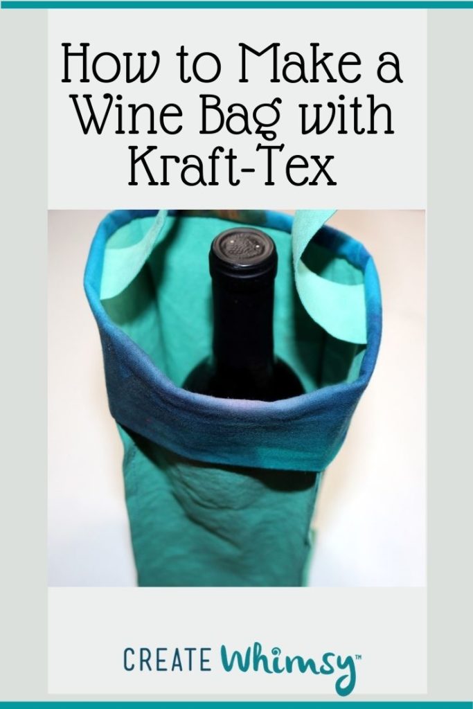 How to make a wine bag with kraft-tex 2