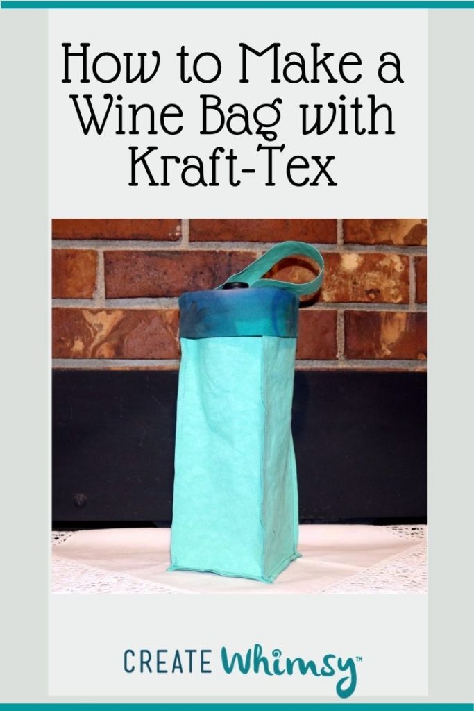 How to make a wine bag with kraft-tex 4