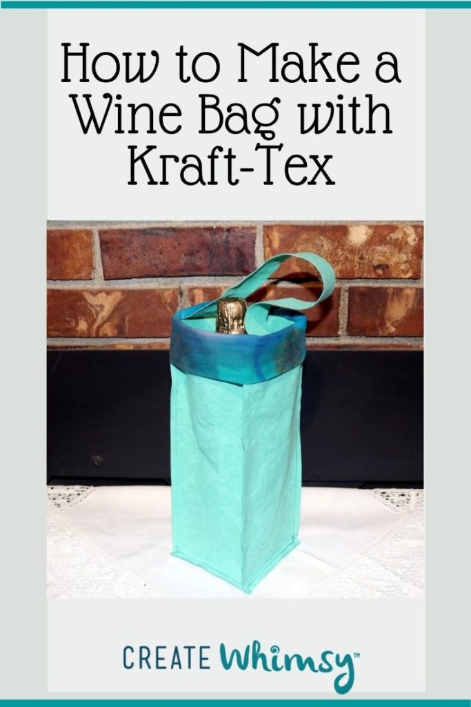 How to make a wine bag with kraft-tex 5