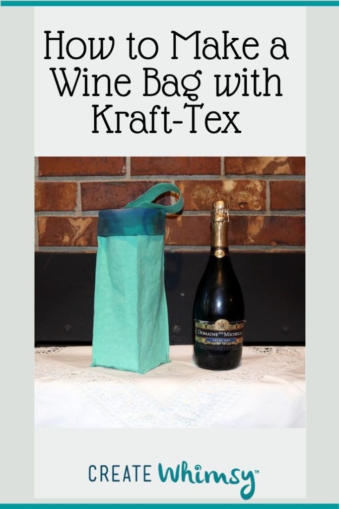 How to make a wine bag with kraft-tex 6