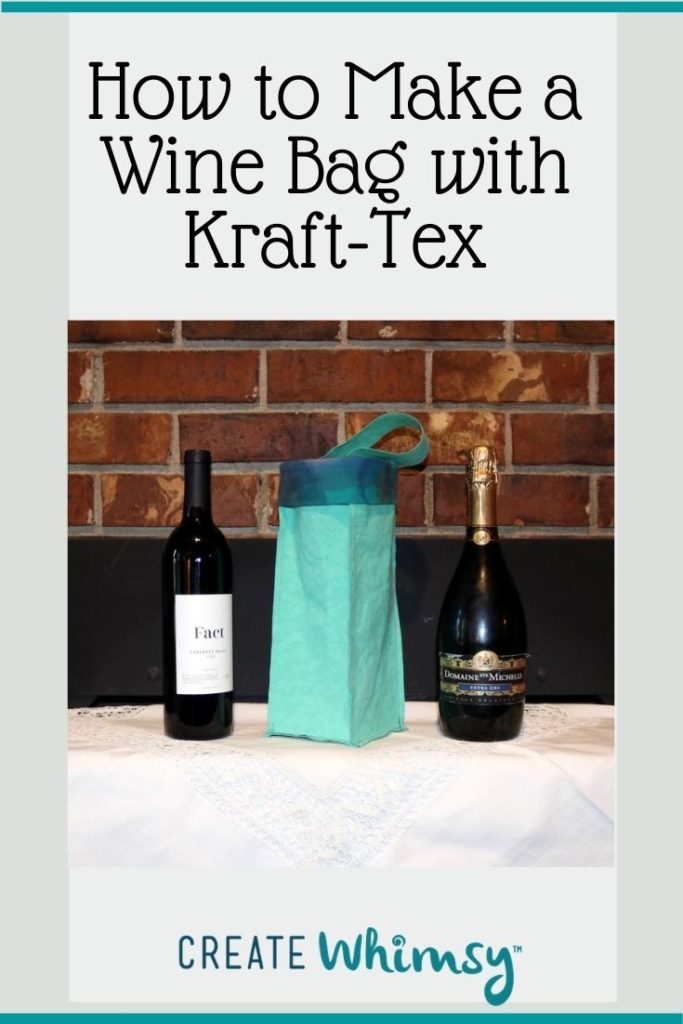 How to make a wine bag with kraft-tex 7