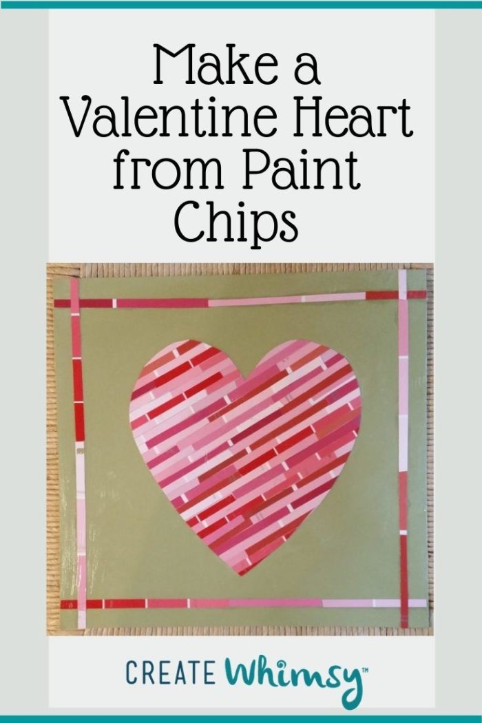 Valentine's Decoration Paint Chip Heart Create Whimsy