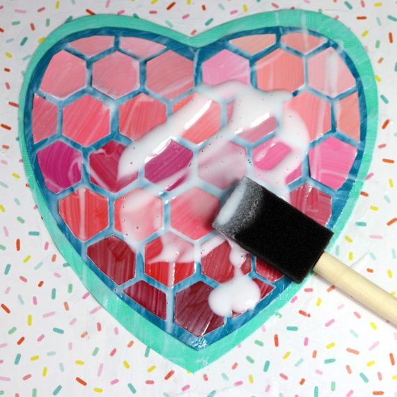 Valentine's Decoration Paint Chip Heart Create Whimsy