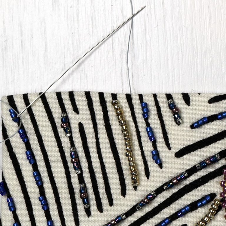 Bead Embroidery How to Make a Brick Stitch Edge Create Whimsy