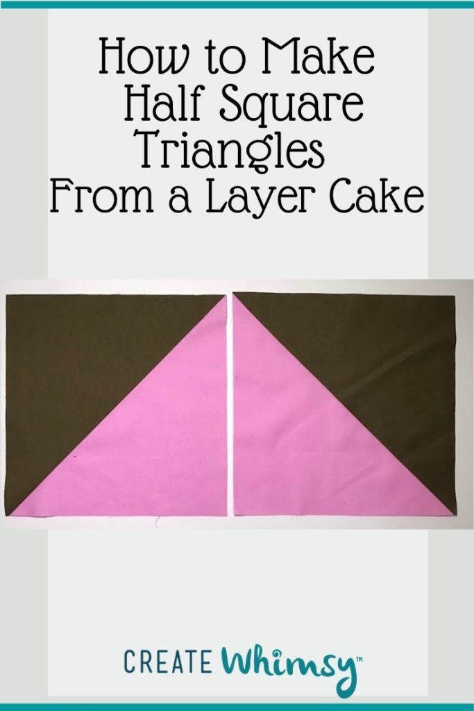 Layer Cake Half Square Triangles PI 1