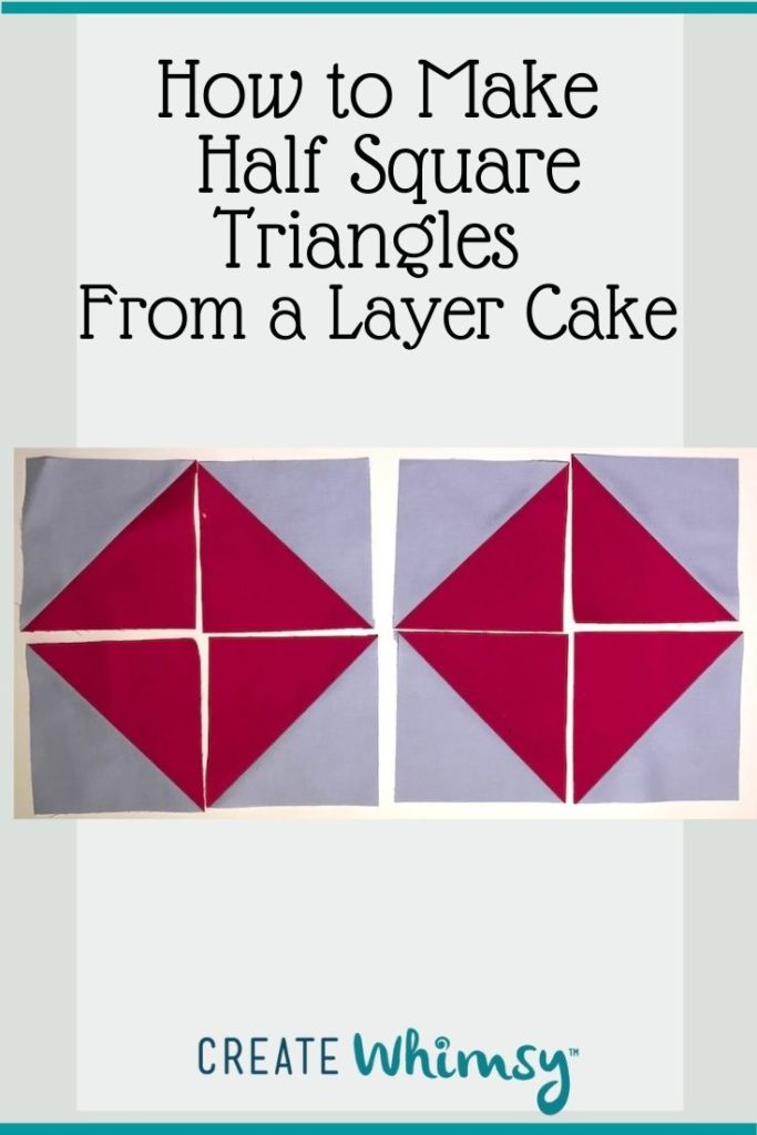 Layer Cake Half Square Triangles PI 6