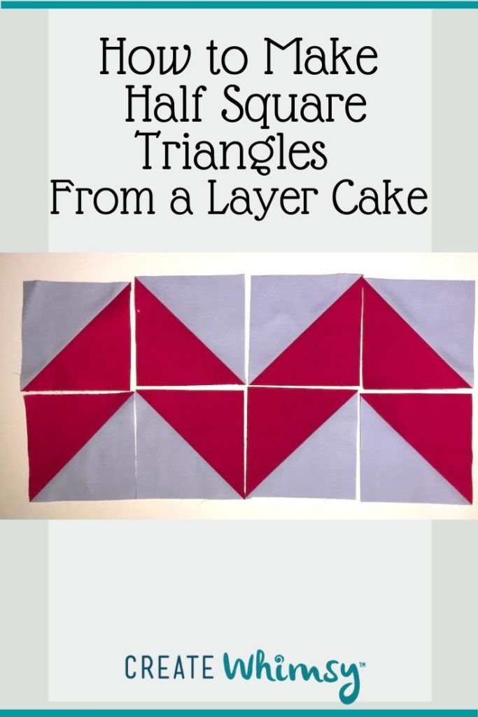 Layer Cake Half Square Triangles PI 8
