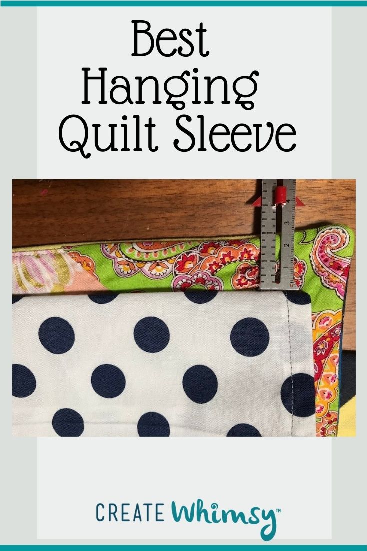 How to Make a Hanging Sleeve for a Quilt Tutorial Create Whimsy