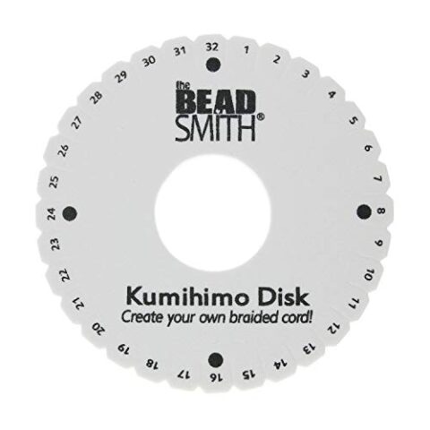 Image for The Beadsmith Round Kumihimo Disk, 6 inch Diameter, 3/8" Dense Foam, Jewelry Tools for Braiding, 1 disk