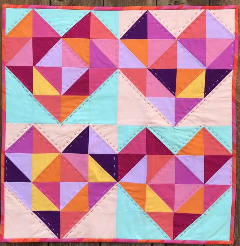 How to Make a Patchwork Heart Quilt Block - Free Tutorial - Create Whimsy