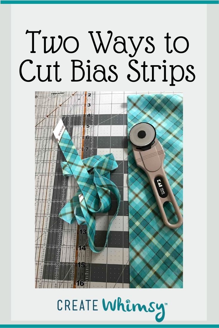 How to Cut and Make Bias Strips from Fabric, Two Ways Create Whimsy