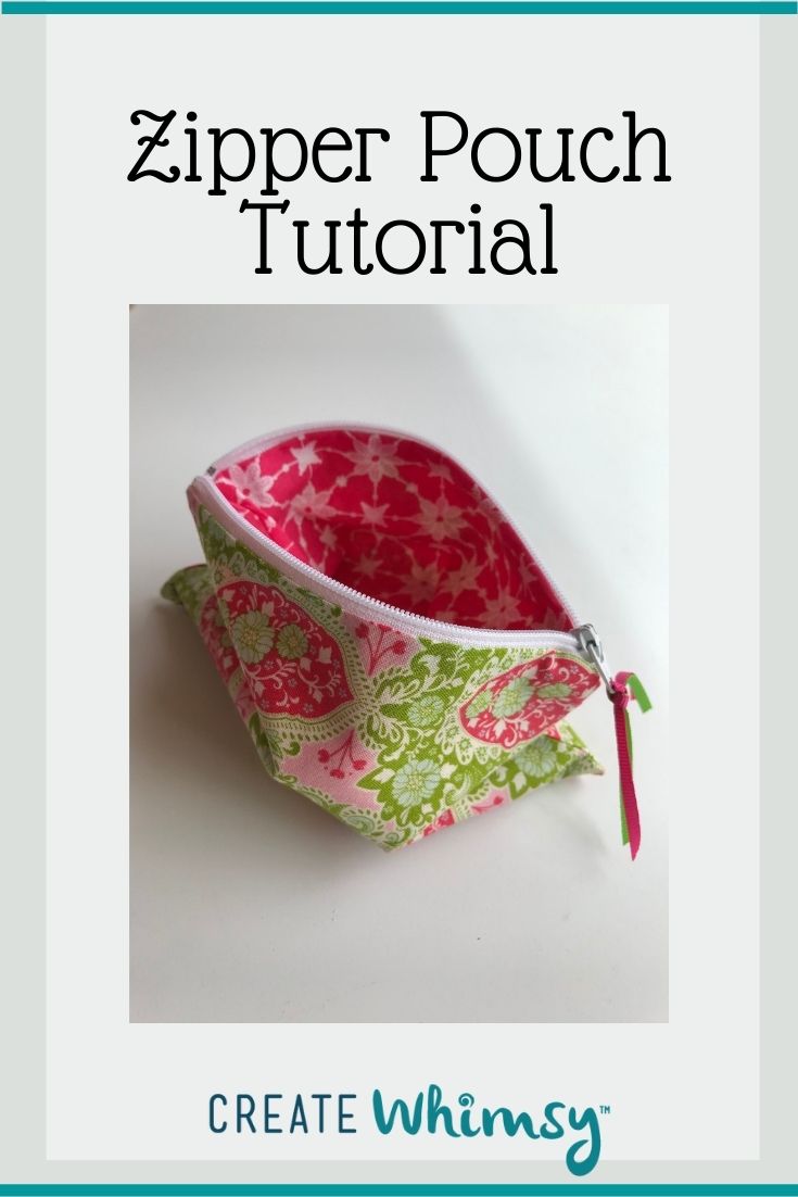 Zipper Pouch Tutorial - Create Whimsy