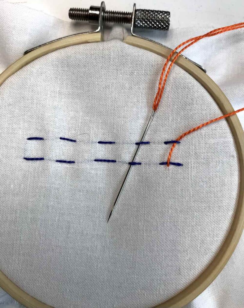 Laced Double Running Stitch Create Whimsy