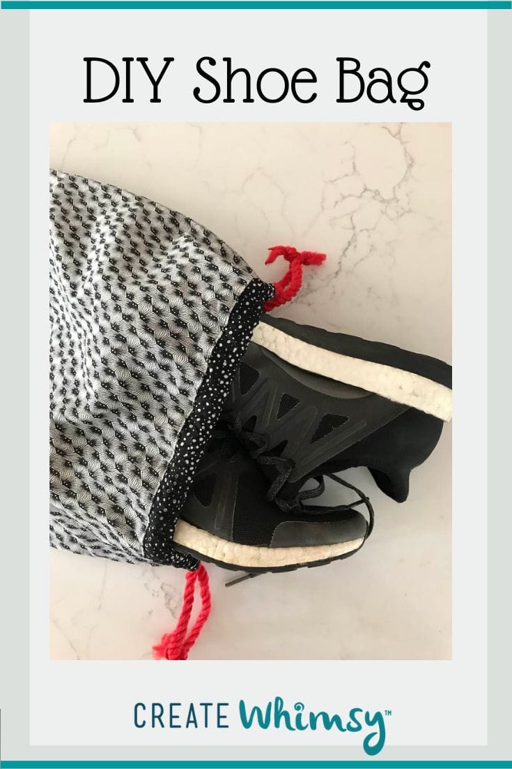 How to Make DIY Shoe Bag with Drawstring Create Whimsy
