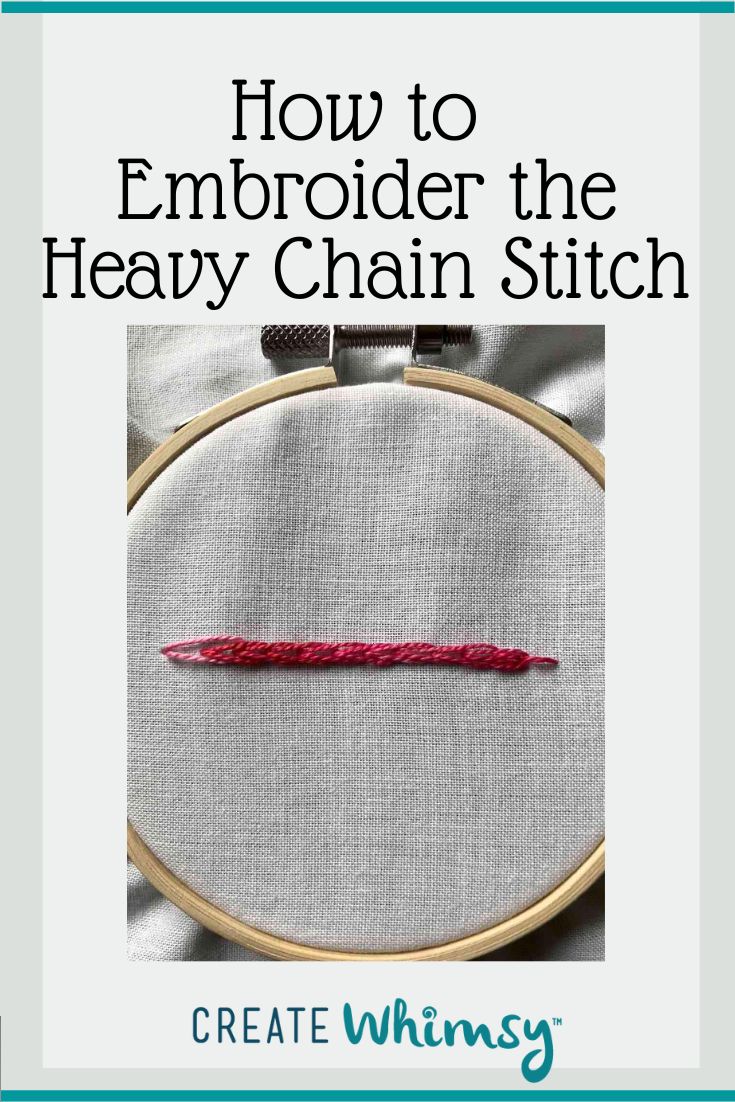 Heavy Chain Stitch Embroidery Create Whimsy