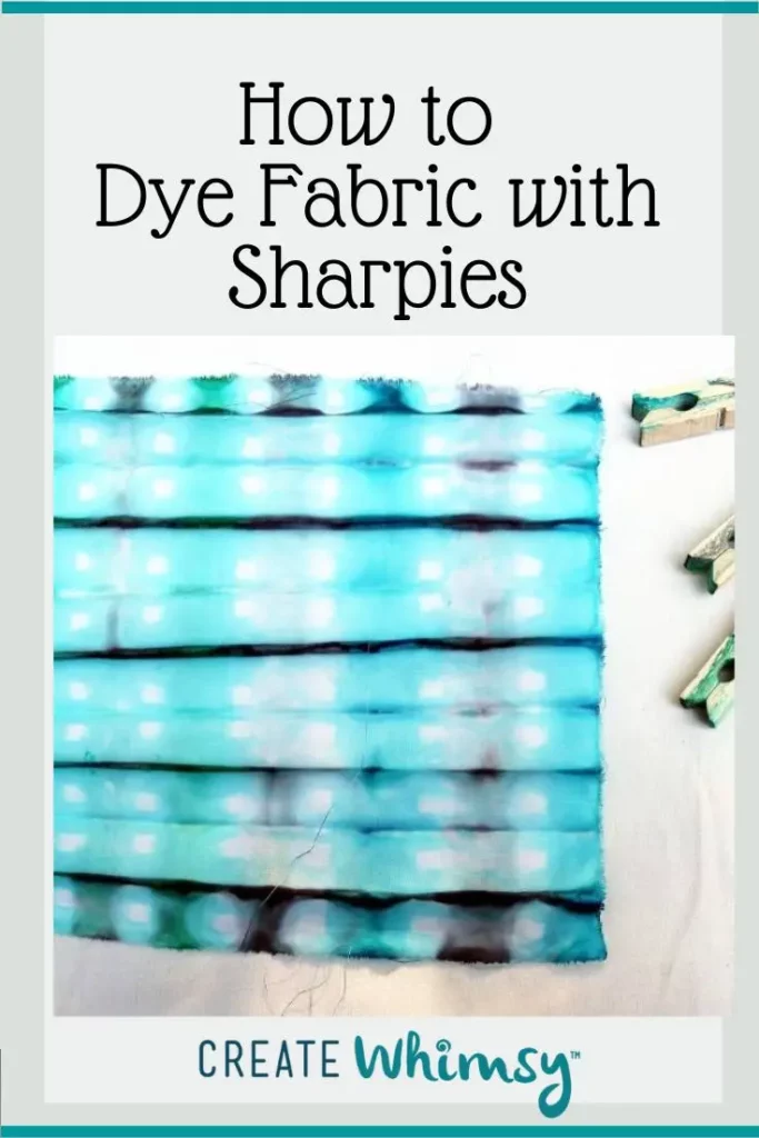 How to dye fabric with sharpies PI 11