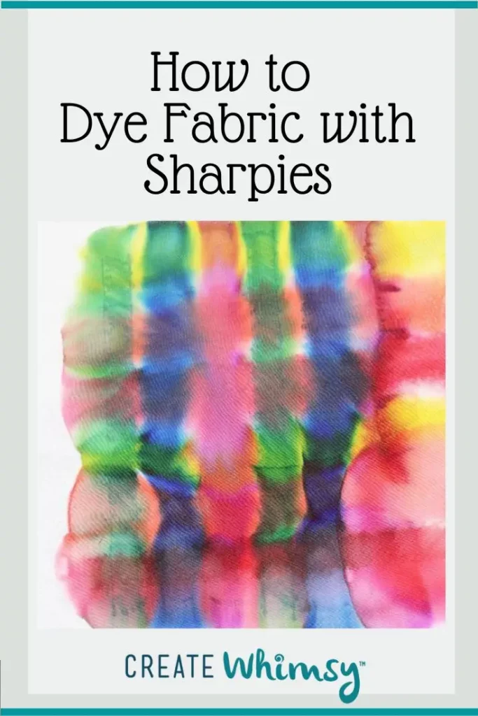 How to Dye Fabric with Sharpies - Create Whimsy