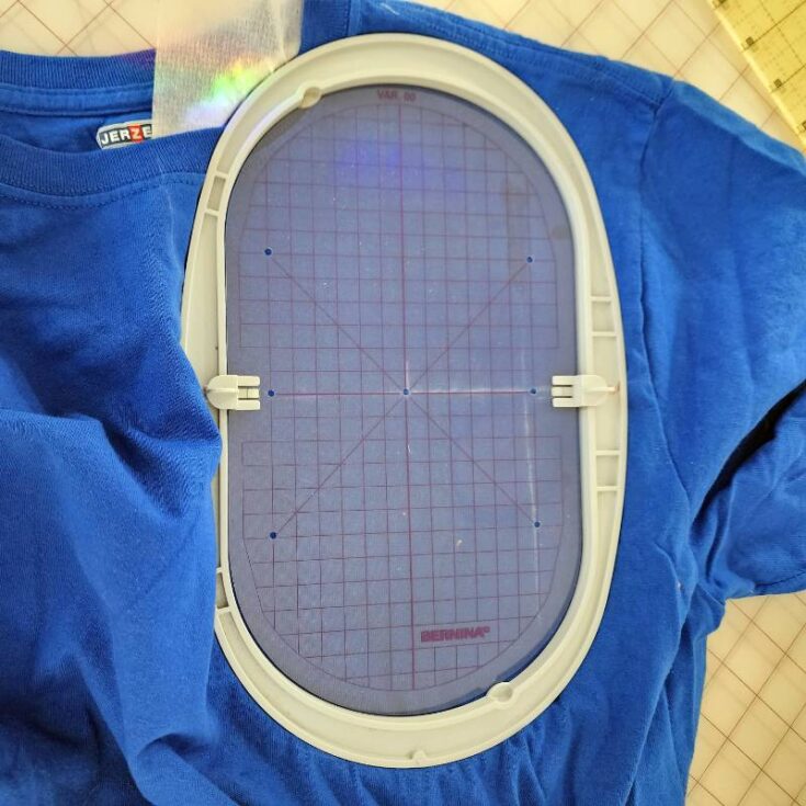 Placing Machine Embroidery on a TShirt Create Whimsy