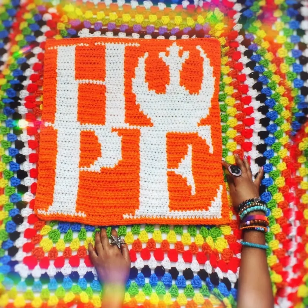 Hope crochet banner