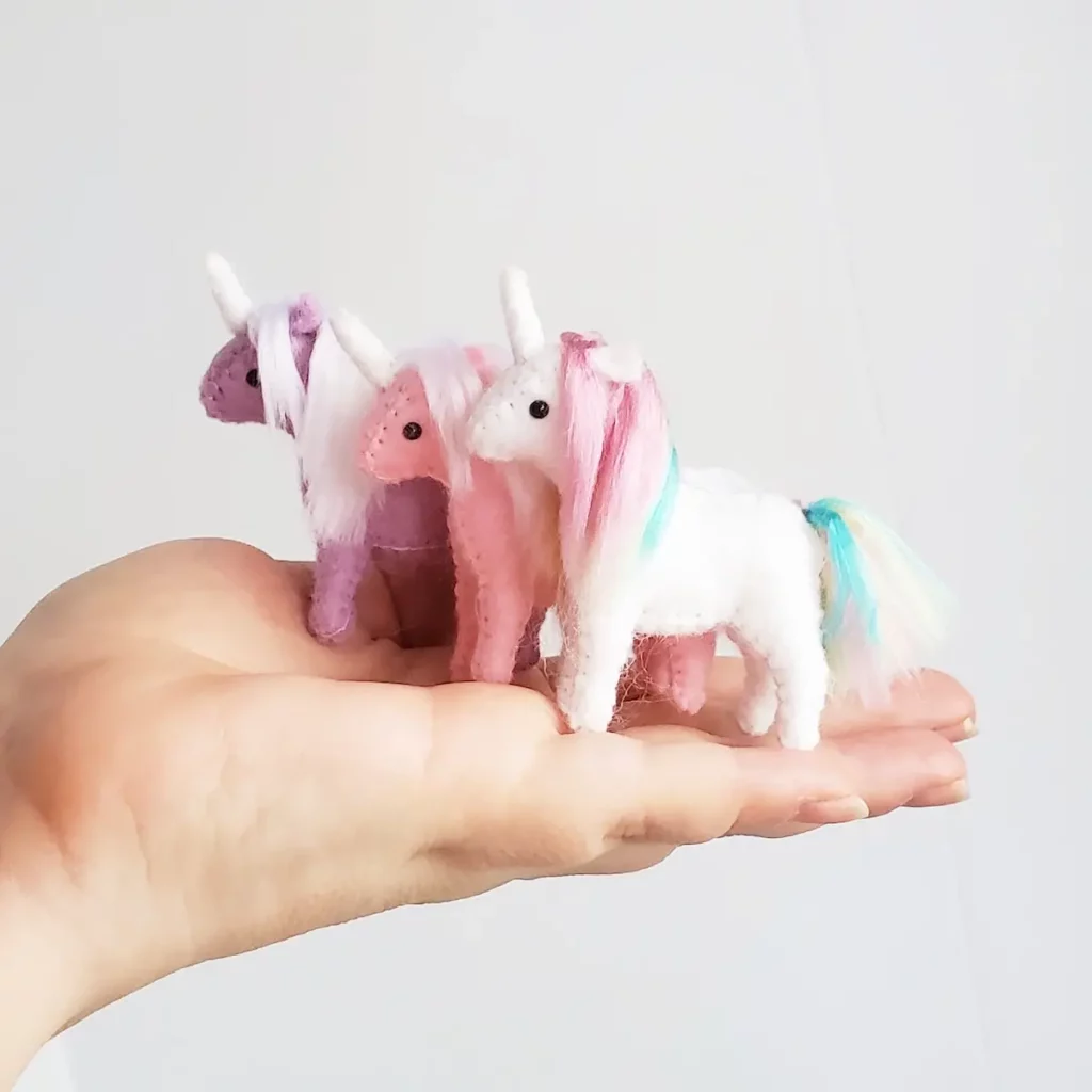 Trio of tiny unicorns