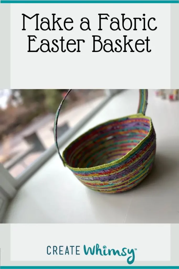 Fabric Easter Basket Pinterest image 2