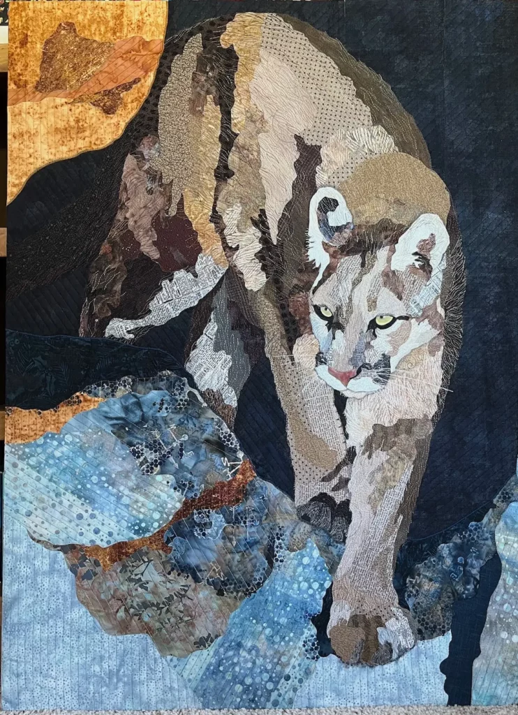 Klandagi art quilt stitched by Barbara Yates Beasley