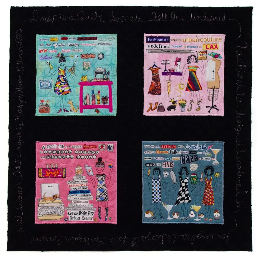 Inspired Quilt Secrets Folk Art Quilt by Kathryn Pellman